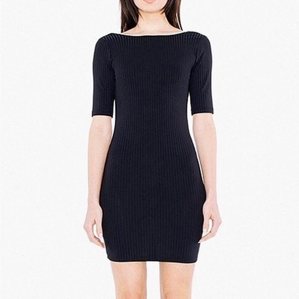 American Apparel - Glacé Ribbed Quinn Mini Dress